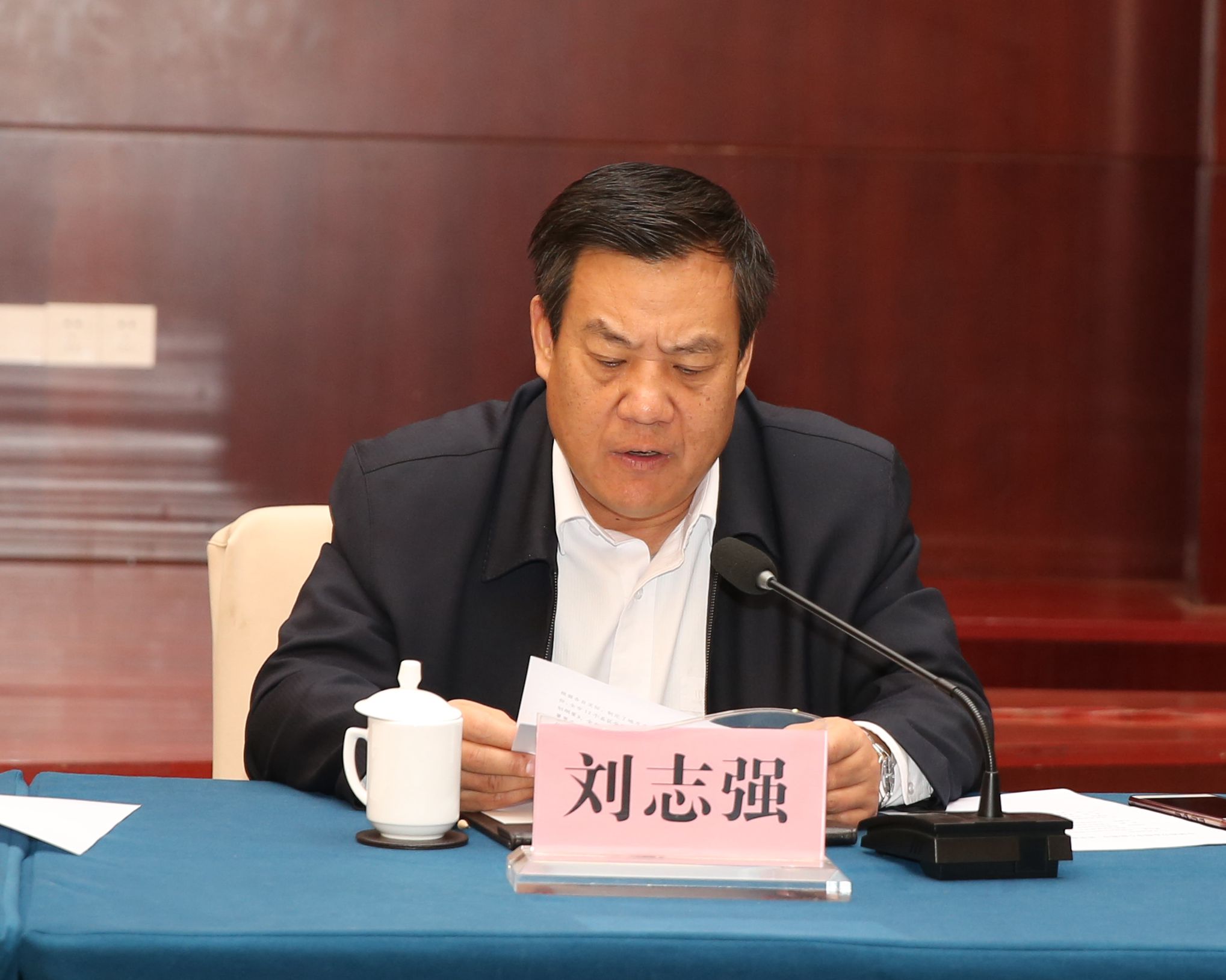 刘志强汇报工作